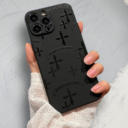 Black Cross Design Iphone Case
